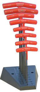13189, Bondhus 8 Piece Metric Hexdriver/Balldriver Set (2.0mm to 10.0mm) w/Stand