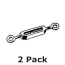 Philmore 15-829, 4.0" Galvanized Steel Guy Wire Turnbuckles ~ Set of 2
