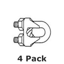 Philmore 15-850, Galvanized Steel Cable Clamps ~ Set of 4
