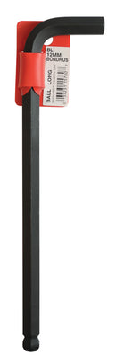 15780, Bondhus 12mm x 220mm Long Hex Balldriver L-Key w/ ProGuard™ Finish