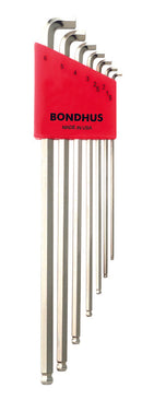 16792, Bondhus 7 Piece Stubby Set, Hex End Balldriver L-Keys ~ 1.5mm to 6.0mm