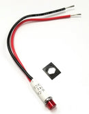 1813-24V, Solico RED 24V DC LED Indicator Pilot Light, 0.312" Round Hole Mount