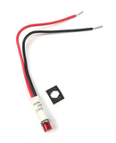 1813-28V, Solico RED 28V DC LED Indicator Pilot Light, 0.312" Round Hole Mount