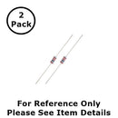 NTE 1W622 22M Ohm (22 Meg Ohms), 1 Watt, 2% Flame Retardant Resistors ~ 2 Pack