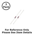 NTE 1W533 3.3M Ohm (3.3 Meg Ohms), 1 Watt, 2% Flame Retardant Resistors ~ 2 Pack