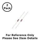 NTE 1W518 1.8M Ohm (1.8 Meg Ohms), 1 Watt, 2% Flame Retardant Resistors ~ 2 Pack