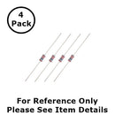 NTE 1W413 130K Ohm (130,000 Ohms), 1 Watt, 2% Flame Retardant Resistors ~ 4 Pack