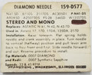 Pfanstiehl 159-DS77 Diamond / Sapphire Needle