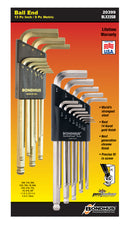 20399, Bondhus Inch/Metric Two Pack Balldriver Hex Key Sets Briteguard/GoldGuard