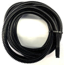 10 Foot Black Split Loom 1/4'' Diameter Flexible Convoluted Tubing