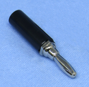 2349A BL, Philmore BLACK Insulated Male Banana Plug