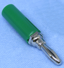 2349A GR, Philmore GREEN Insulated Male Banana Plug