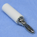 2349A WH, Philmore WHITE Insulated Male Banana Plug