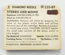 Pfanstiehl 235-D7 Diamond Needle for Audio Empire*
