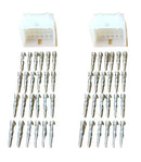 1 Pair of 24 Circuit Molex 0.062" Male Connectors with Pins