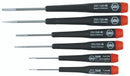 26090, Wiha 6 Piece Precision Slotted Screwdriver Set - Metric