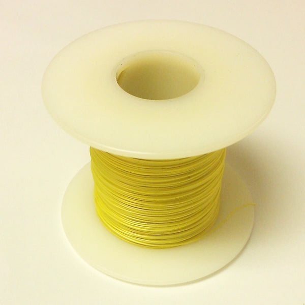 500' Page 28AWG YELLOW KYNAR Insulated Wire Wrap Wire 500 Foot Roll ~ USA Made