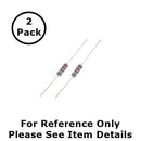 NTE 2W216 1.6K Ohm (1,600 Ohms), 2 Watt, 2% Flame Retardant Resistors ~ 2 Pack