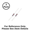 NTE 2W022 22 Ohm, 2 Watt, 2% Flame Retardant Resistors ~ 2 Pack