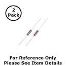 NTE 2W310 10K Ohm (10,000 Ohms), 2 Watt, 2% Flame Retardant Resistors ~ 2 Pack