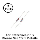 NTE 2W215 1.5K Ohm (1,500 Ohms), 2 Watt, 2% Flame Retardant Resistors ~ 2 Pack