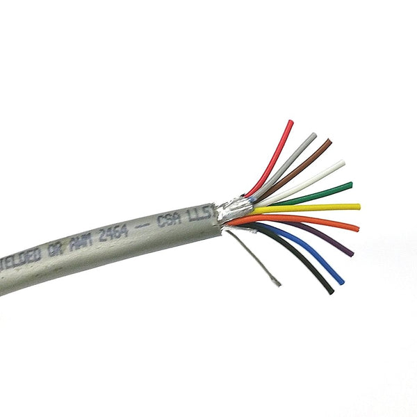25' Quabbin 8200 10 Conductor 24 Gauge Shielded Cable 25 Foot Length ~ 10C 24AWG - MarVac Electronics