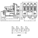 Philips ECG RLY1763 RYM17D-24 24 Volt DC Coil 25 Amp 4PDT Power Relay - MarVac Electronics