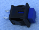 30-10068, Philmore SPST OFF-(ON), Momentary ON Square Blue Push Button Switch