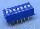 Philmore 30-1007 7 Position DIP Switch, 2.54mm Spacing ON-OFF 100mA@50V DC