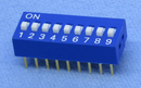 Philmore 30-1009 9 Position DIP Switch, 2.54mm Spacing ON-OFF 100mA@50V DC