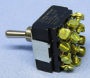 Disc Philmore 30-10243 4PDT ON-OFF-ON Heavy Duty Bat Handle Toggle 15A@125V AC