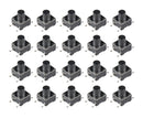 EVQ-PA07K-20PK, Lot of 20 Panasonic SPST OFF-(ON) 6.0mm² x 7.0mm Momentary Switches