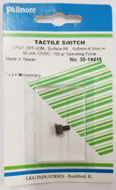 Philmore 30-14415 SPST OFF-(ON) Momentary 6.0mm x 9.5mm Tactile Switch
