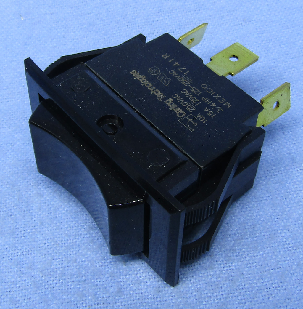 Interruttore A Bilanciere Quadrato Philmore SPDT (ON)-OFF-(ON) - Momentaneo 10A@125V AC, Modello 30-16360