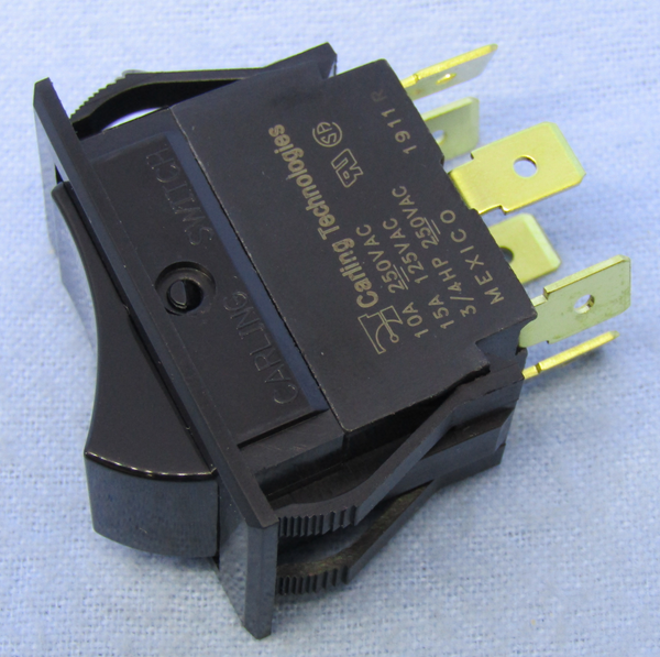 Philmore 30-16640 DPDT ON-ON Maintained Heavy Duty Rocker Switch 15A@125V AC
