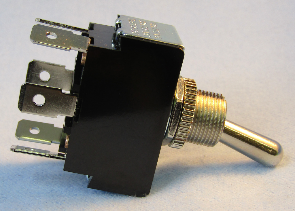 Interruttore Bilanciere Sigillato Philmore DPDT (ON)-OFF-(ON) 12V DC – 20A – Blu IP67 - Foto 4
