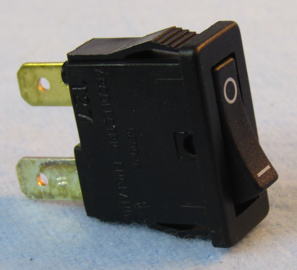 Philmore 30-884 SPST OFF-ON, Tiny Snap-In Rocker Switch 15A@125-250V AC