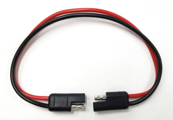2 Pin 12 Gauge Bullet Type Trailer Connector Harness w/ Red & Black Wire 32-1012