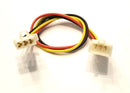 32-2030, 3 Pin 18AWG Male to Female 0.110" Flat Pin Wire Harness 12" Length