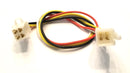 32-2040, 4 Pin 18AWG Male to Female 0.110" Flat Pin Wire Harness 12" Length