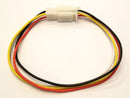 32-2040, 4 Pin 18AWG Male to Female 0.110" Flat Pin Wire Harness 12" Length