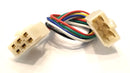 32-2061, 6 Pin 18AWG Male to Female 0.250" Flat Pin Wire Harness 12" Length