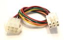 32-3006, 6 Conductor 18AWG Male to Female Round Pin Wire Harness ~ 12" Length