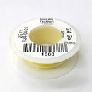 25' 24AWG YELLOW Hi Temp PTFE Insulated Silver Plated 600 Volt Hook-Up Wire - MarVac Electronics