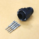 4 Circuit Amp 206429-1, Male CPC Connector with 66589-1 Male Pins - MarVac Electronics