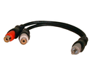 4010, Philmore 6 Inch 1 RCA Male Plug to 2 RCA Female Jacks Y-Cable