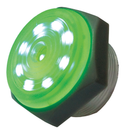 44-1216, Philmore 3-15V DC GREEN LED Lighted Continuous Piezo Sounder ~ 95dB