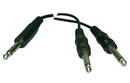 Philmore 44-294 6 Foot 1/4" Stereo Male Plug to 2 1/4" Mono Male Plugs Y-Cable