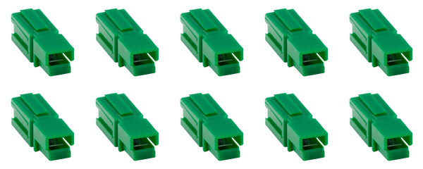 Philmore 49-012 GREEN DC-S (Standard) Power Connector Housings NO PINS ~ 10 Pack