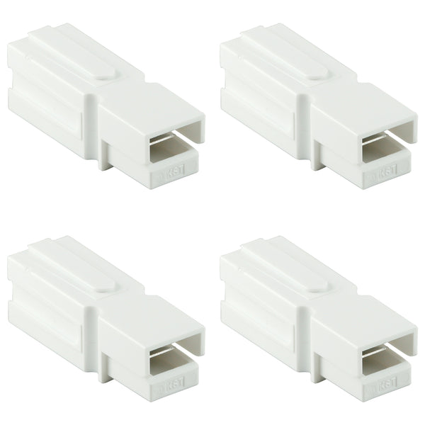 Philmore 49-019, WHITE DC-H (Hi-Amp) Power Connector Housings NO PINS ~ 4 Pack